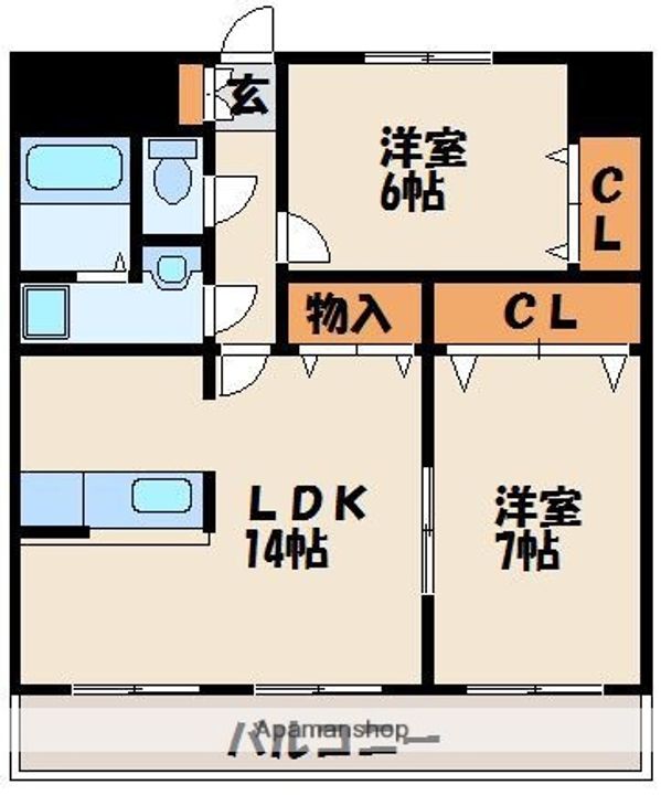 プラージュ花みずきの間取り