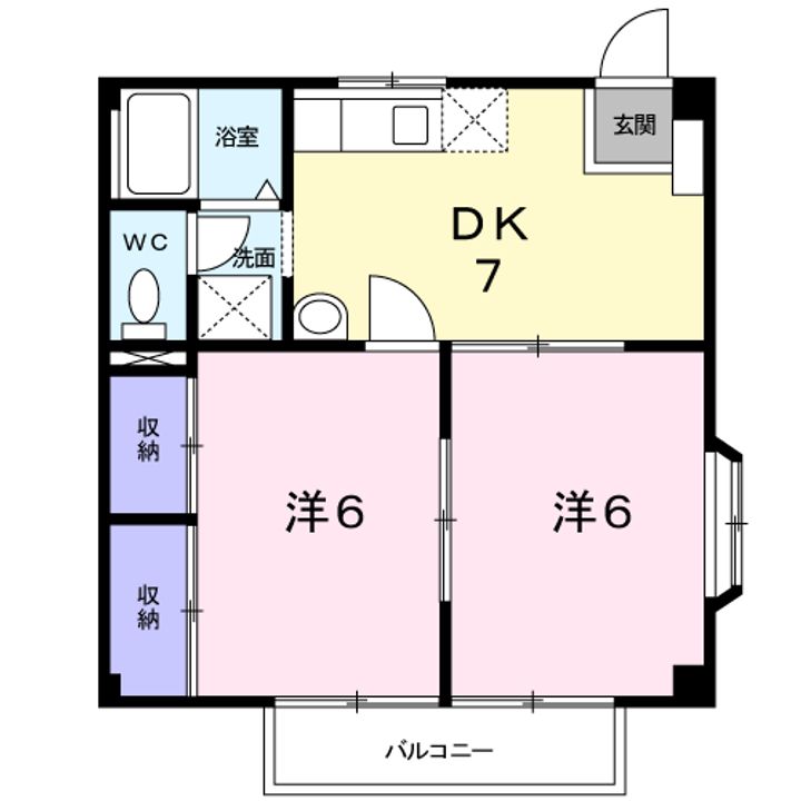 インペリアル津屋崎の間取り