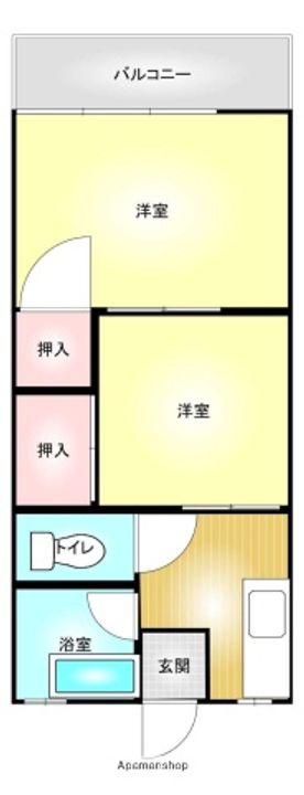 八田倉地アパートの間取り