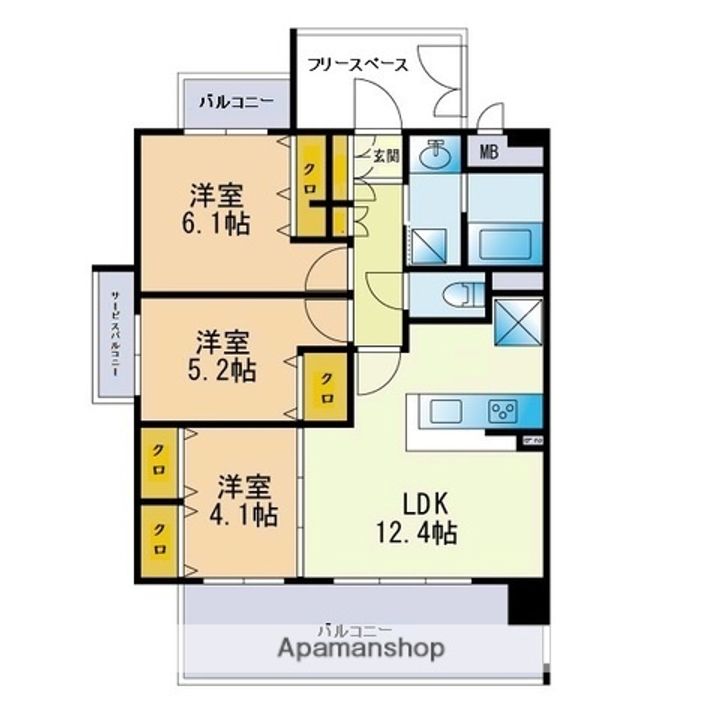 スプリングコート久山の間取り