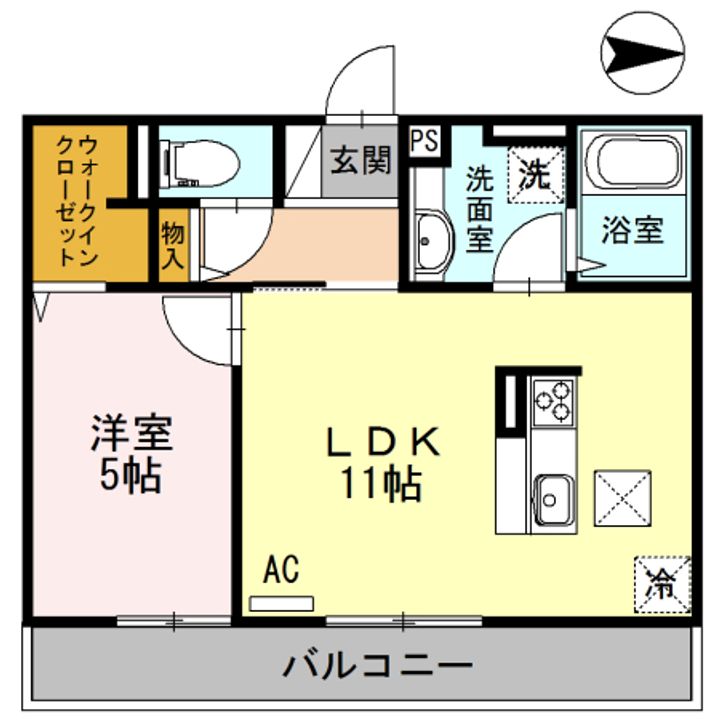 グランドヒル英302の間取り