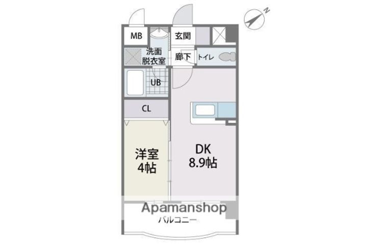 福岡県福岡市東区松島3丁目の賃貸マンションの間取り