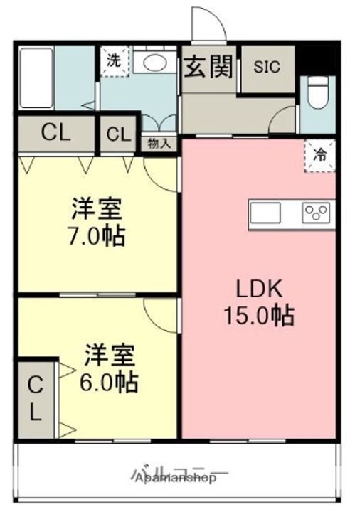 ビレッジの間取り
