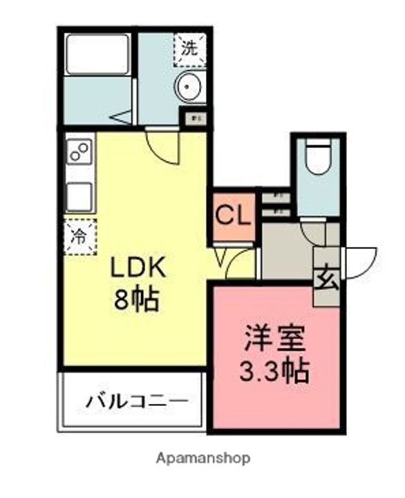 CRECIA和白の間取り