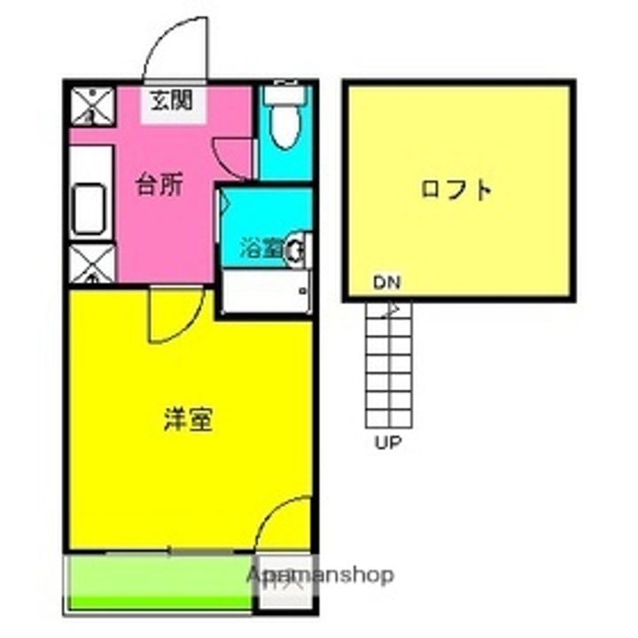 福岡県福岡市南区三宅3丁目の賃貸アパートの間取り