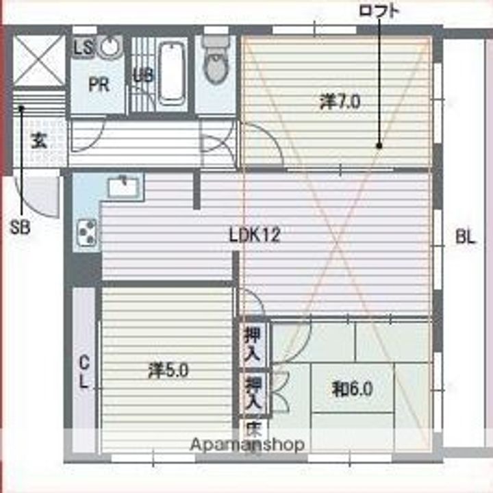 シエスタ平和の間取り