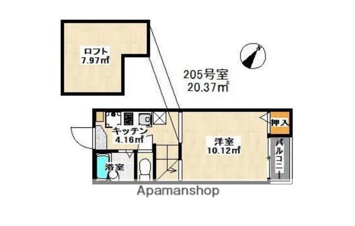 ルーブル平尾の間取り
