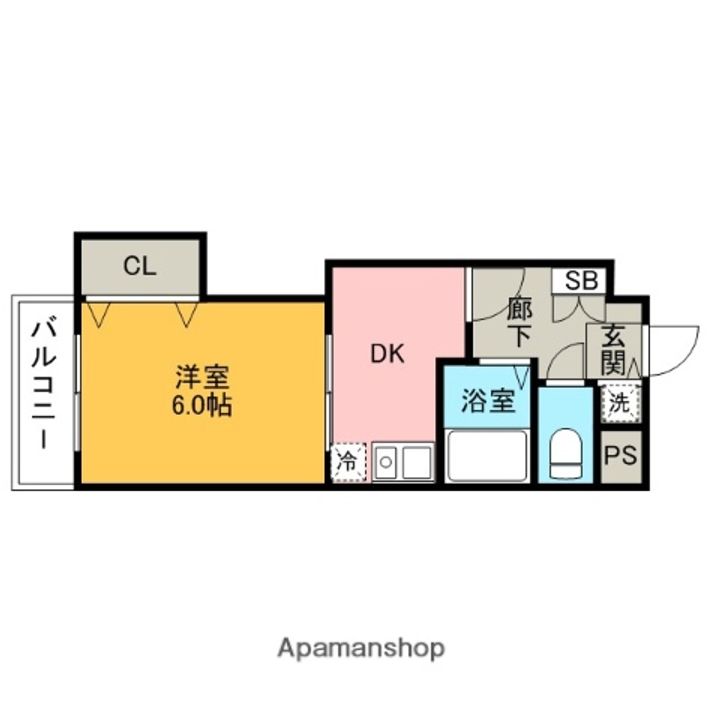クロスステージ博多駅前の間取り