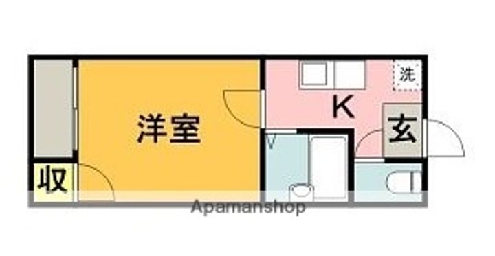福岡県福岡市南区井尻1丁目の賃貸アパートの間取り