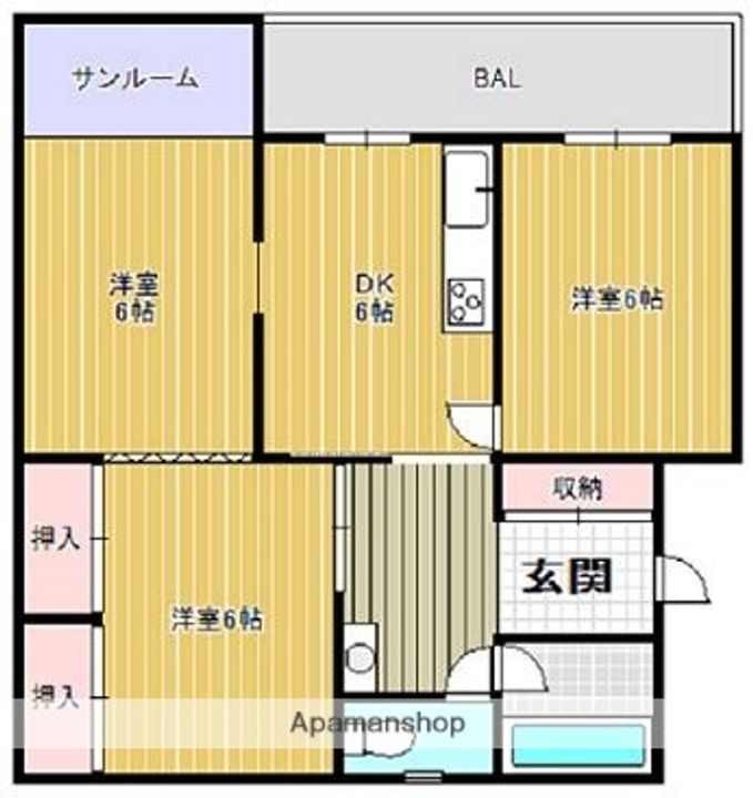 第一大楠マンションの間取り