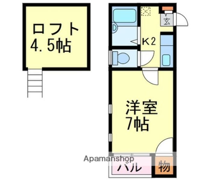 大橋メゾンBMⅢ Aの間取り