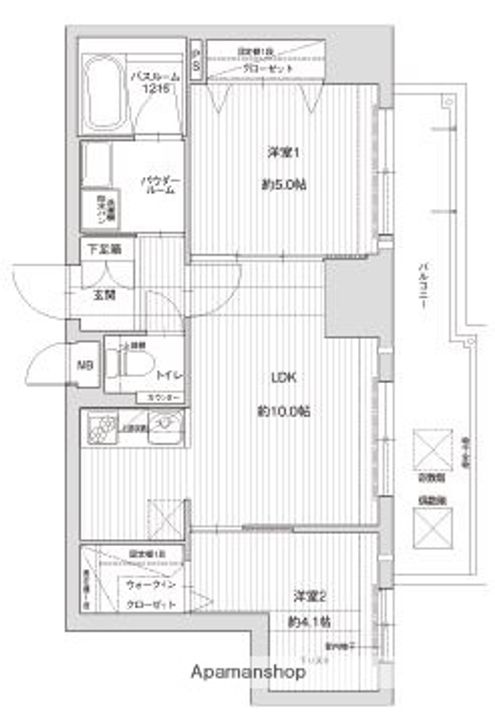グランフォーレラグゼ博多駅南の間取り