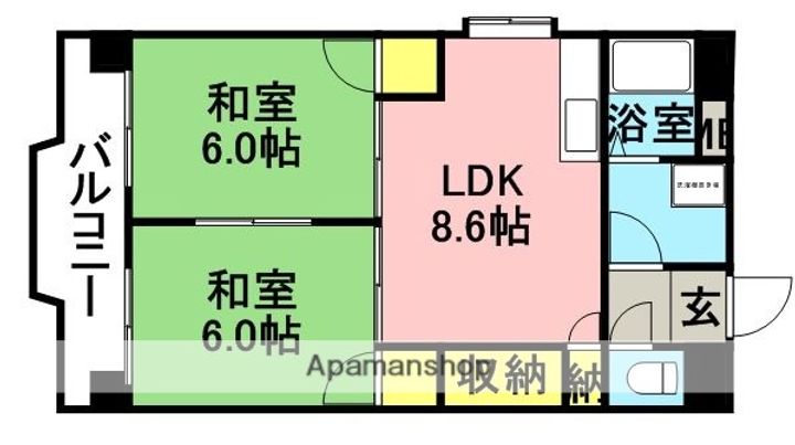 ケイジェイ博多住吉ビルの間取り