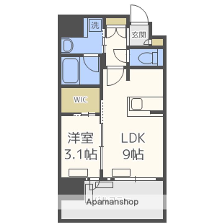 福岡県福岡市中央区草香江2丁目の賃貸マンションの間取り