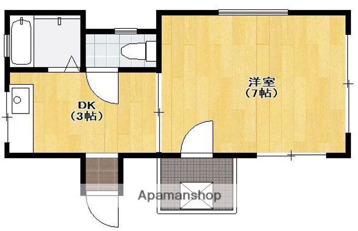 福岡県福岡市中央区警固1丁目の賃貸マンションの間取り