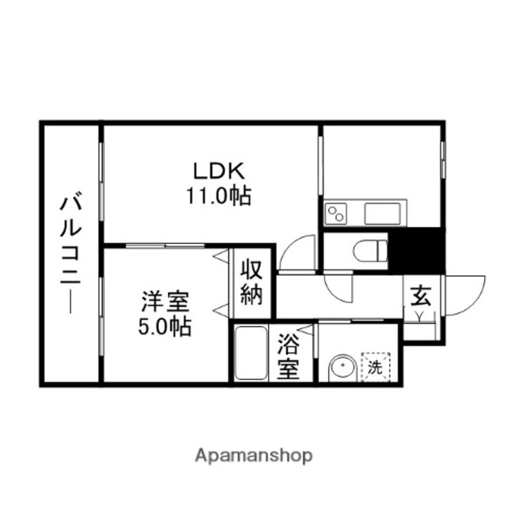 クレア大橋の間取り