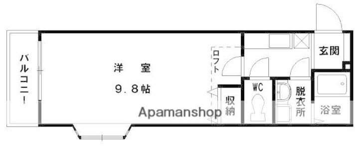 アネックスやよい坂Ⅱの間取り