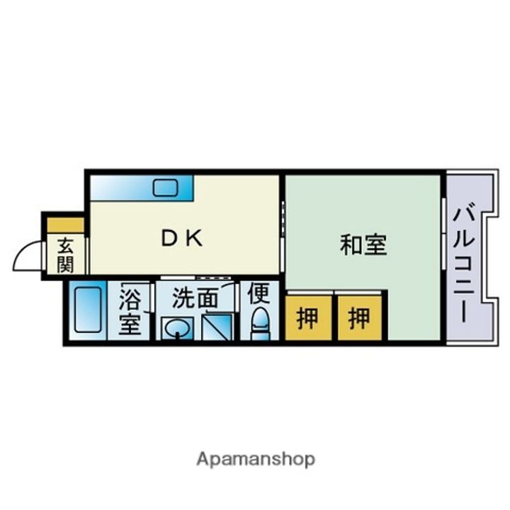 福岡県福岡市南区大楠3丁目の賃貸マンションの間取り