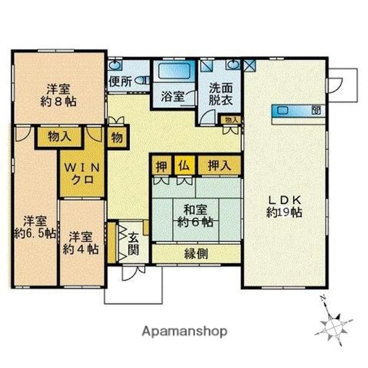 福岡県福岡市南区大橋4丁目(一戸建)の賃貸物件の間取り