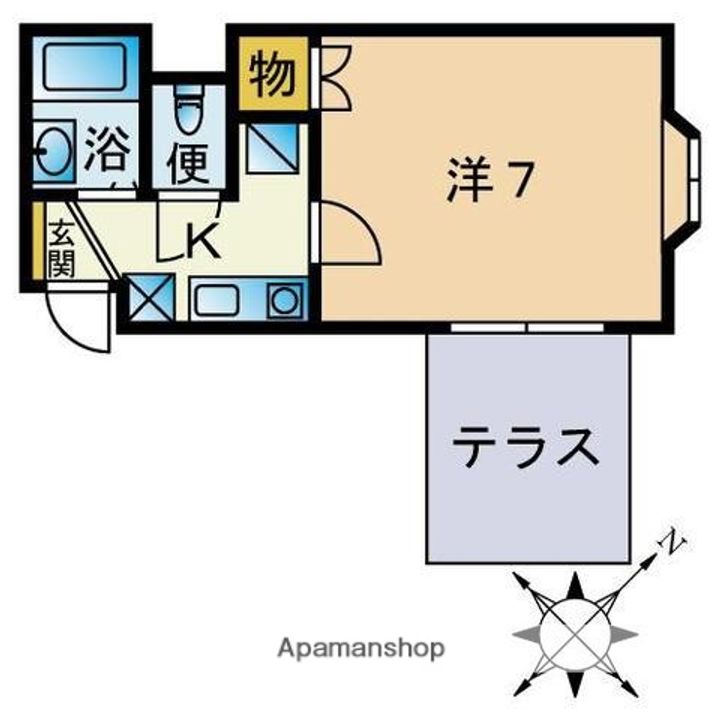サンライズガーデン高宮弐番館の間取り