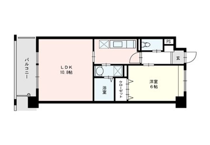 福岡県糟屋郡志免町別府北1丁目の賃貸マンションの間取り
