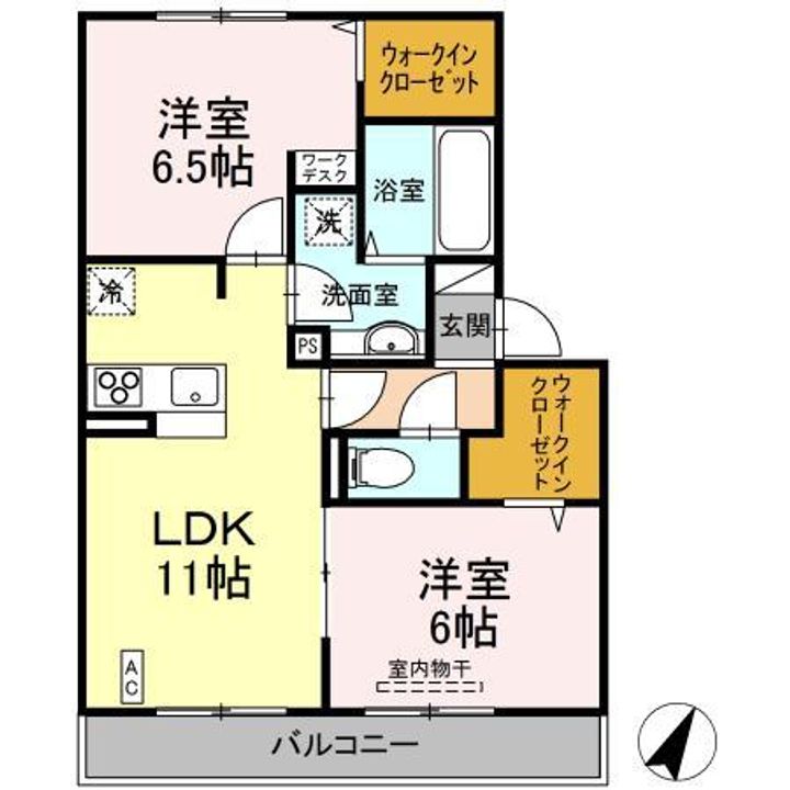 プレシ・ボヌール弥永の間取り