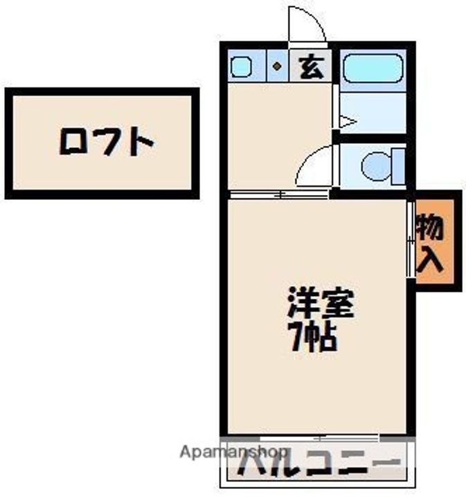 福岡県福岡市東区和白東4丁目の賃貸アパートの間取り
