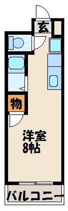 福岡県古賀市天神1丁目の賃貸マンション506の間取り
