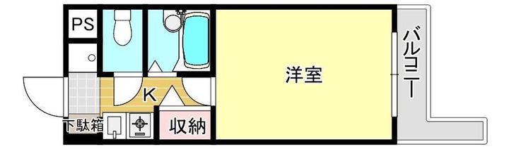 福岡県福岡市南区市崎1丁目の賃貸マンションの間取り