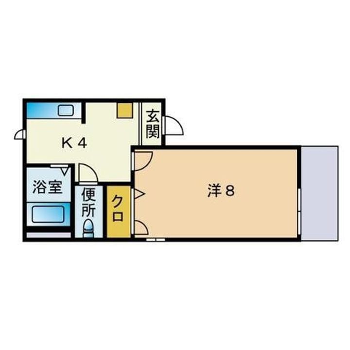 福岡県福岡市東区香椎駅東1丁目の賃貸アパートの間取り