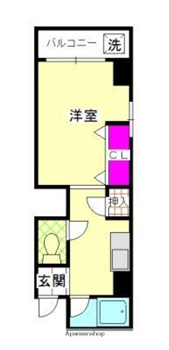 ロイヤルコープ博多の間取り