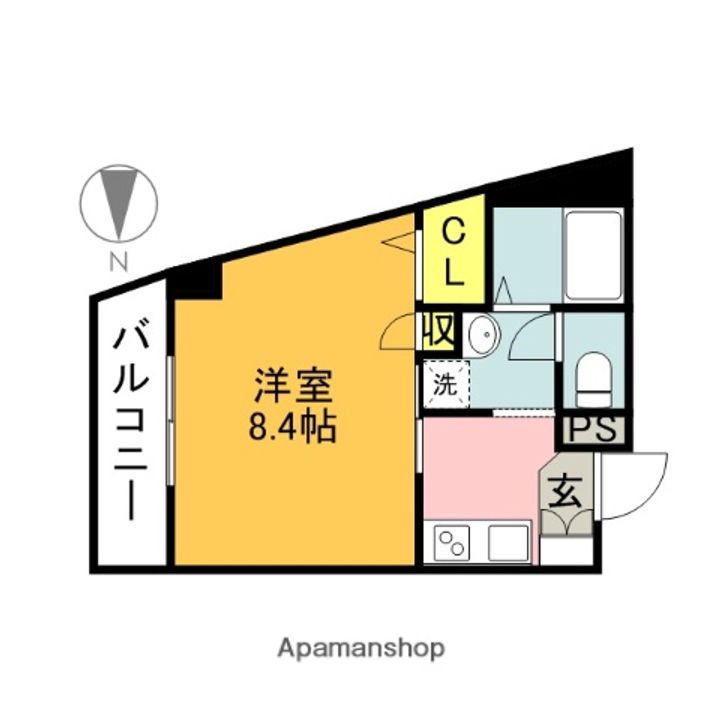 アミティエ美野島の間取り
