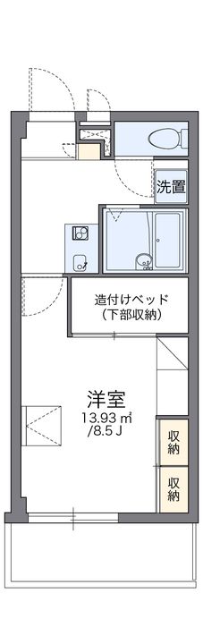 レオパレスナラヤの間取り