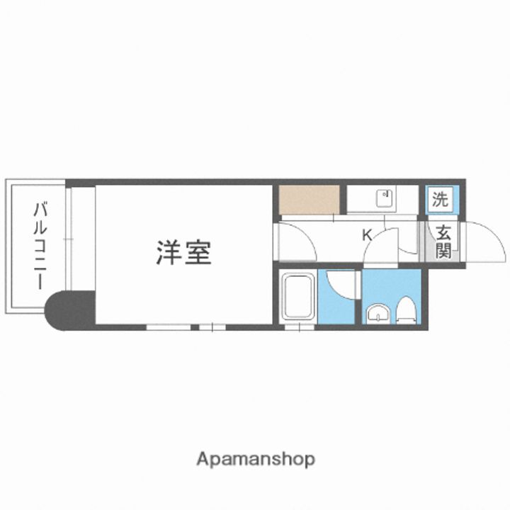 福岡県福岡市中央区平尾4丁目の賃貸マンションの間取り