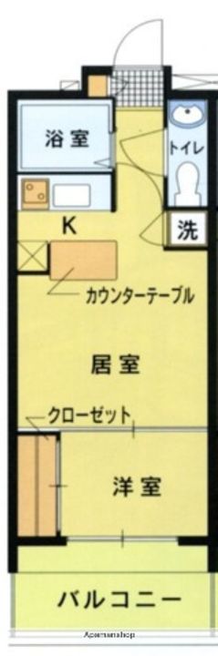福岡県福岡市中央区春吉1丁目の賃貸マンションの間取り