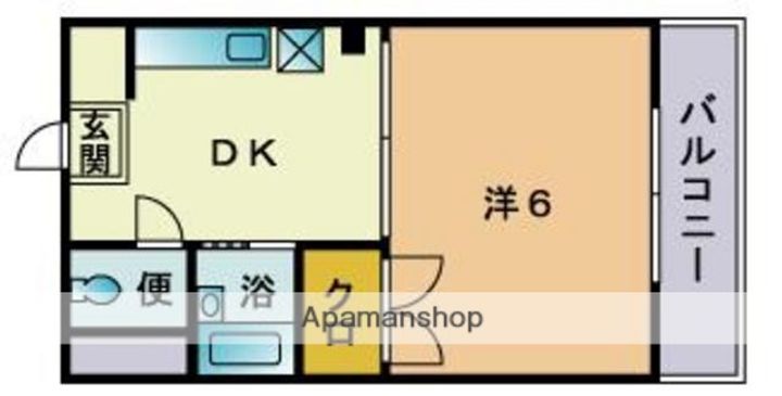 福岡県福岡市中央区鳥飼3丁目の賃貸マンションの間取り