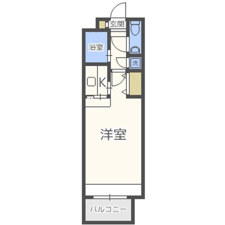 福岡県福岡市中央区薬院4丁目の賃貸マンションの間取り
