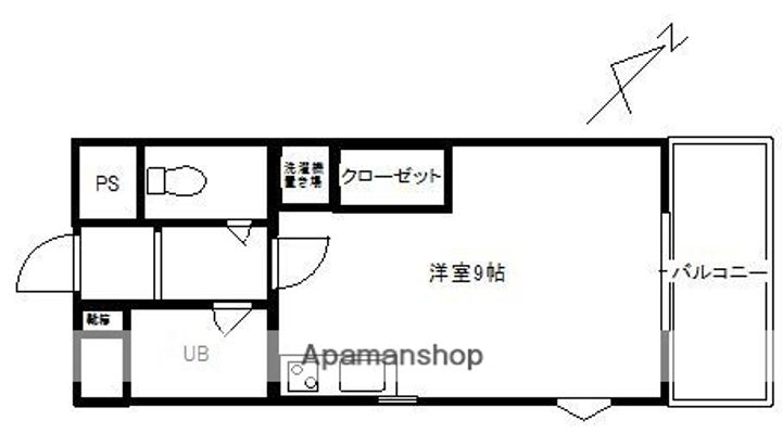 福岡県福岡市東区原田1丁目の賃貸マンションの間取り
