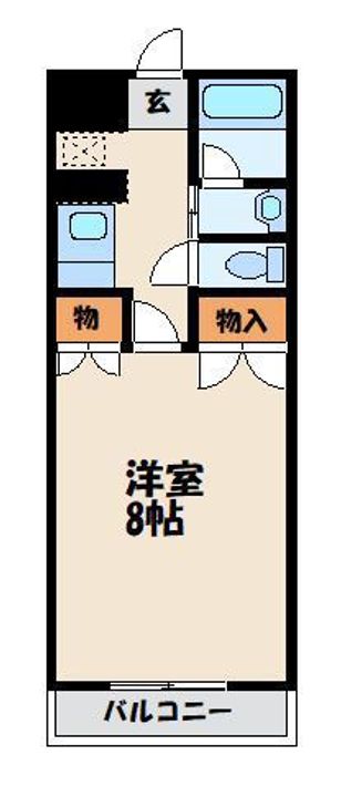福岡県福岡市東区大字上和白の賃貸マンションの間取り