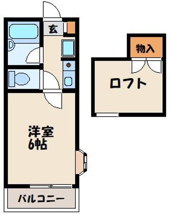 福岡県福岡市東区松香台1丁目の賃貸アパートの間取り