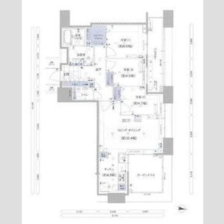 福岡県福岡市東区香椎照葉6丁目の賃貸マンションの間取り