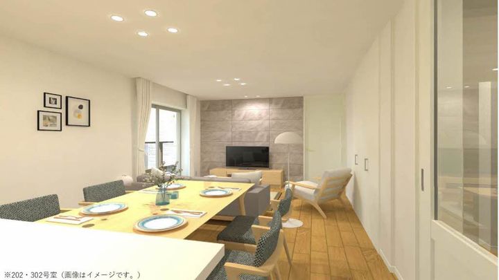 福岡県福岡市中央区平尾浄水町の賃貸マンションの居間