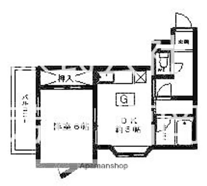 福岡県福岡市博多区三筑2丁目の賃貸マンションの間取り