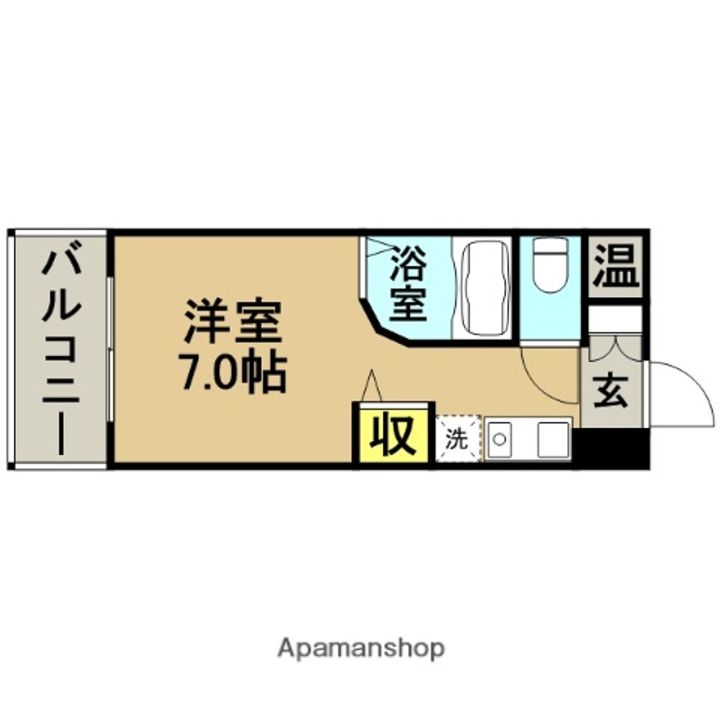 福岡県福岡市博多区博多駅南2丁目の賃貸マンションの間取り