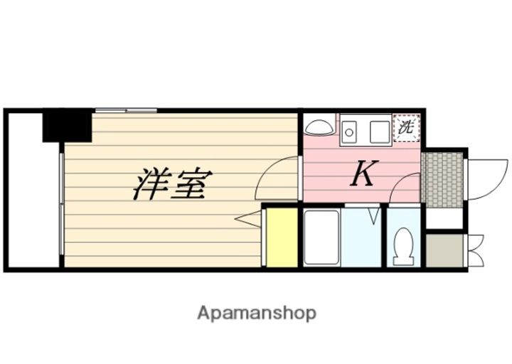 福岡県福岡市博多区博多駅東3丁目の賃貸マンションの間取り