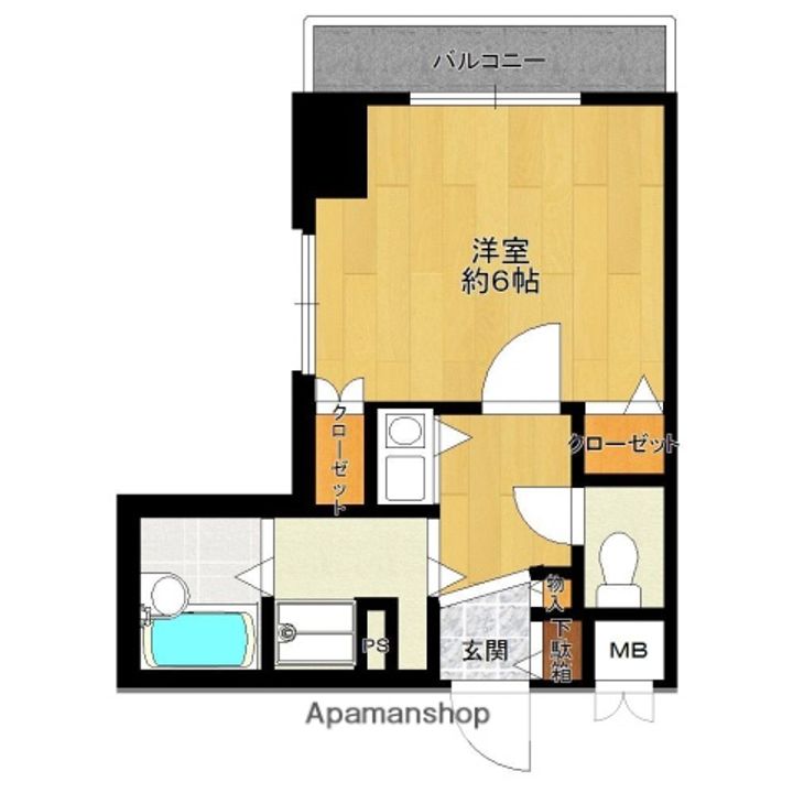 エスポワールマンション天神南の間取り