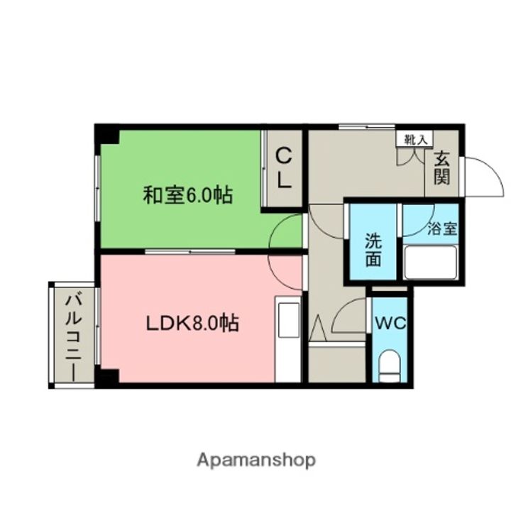 福岡県福岡市博多区博多駅南3丁目の賃貸マンションの間取り