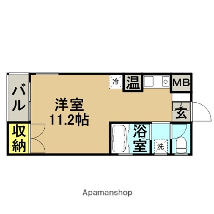 福岡県福岡市博多区美野島2丁目の賃貸マンションの間取り