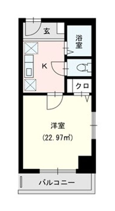福岡県福岡市博多区吉塚6丁目の賃貸マンションの間取り