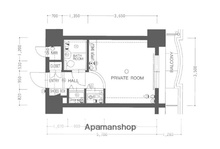 アクセス天神の間取り